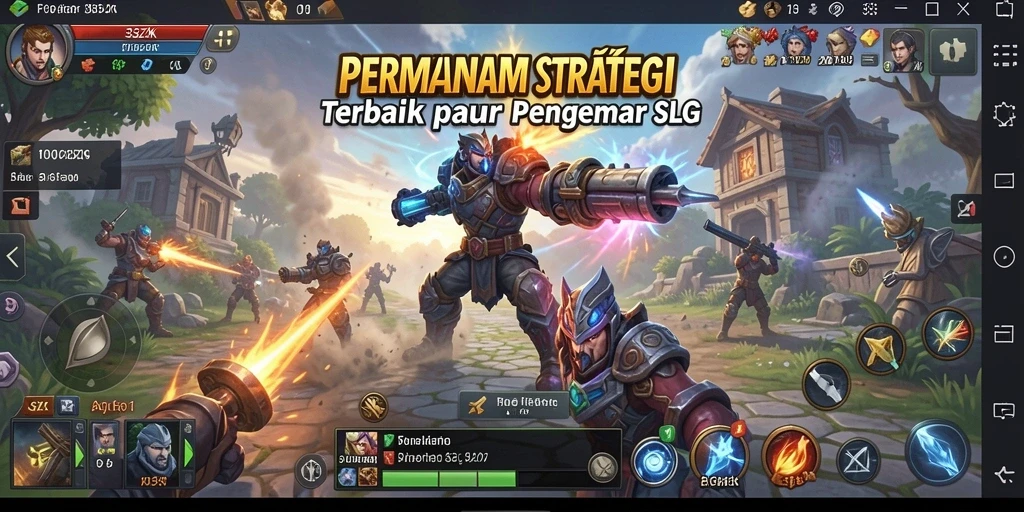 Screenshot menunjukkan aksi epik dalam gameplay 33ZK.