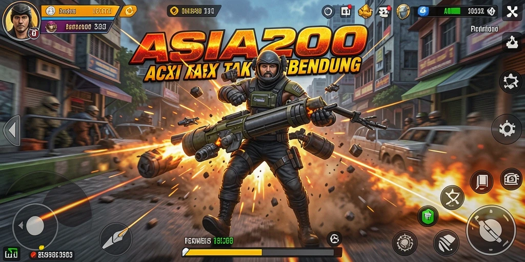 Gameplay mendebarkan dalam <strong>ASIA200</strong> dengan aksi intens.