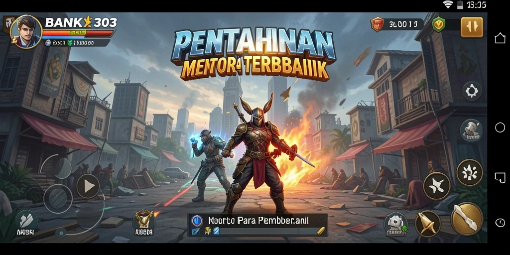 Gameplay seru BANK303 dalam mode Tower Defense yang menantang.