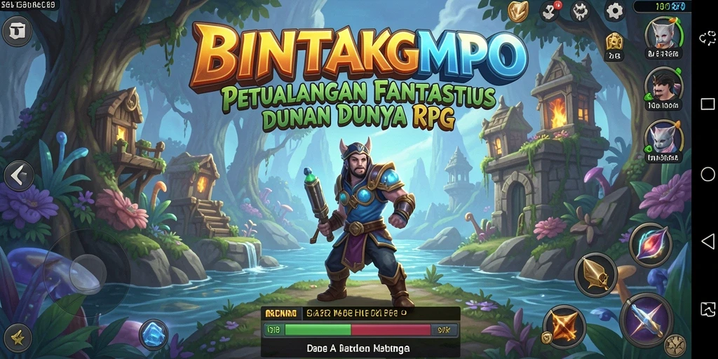 Tangkapan layar gameplay BINTANGMPO menampilkan aksi pertempuran yang mendebarkan.