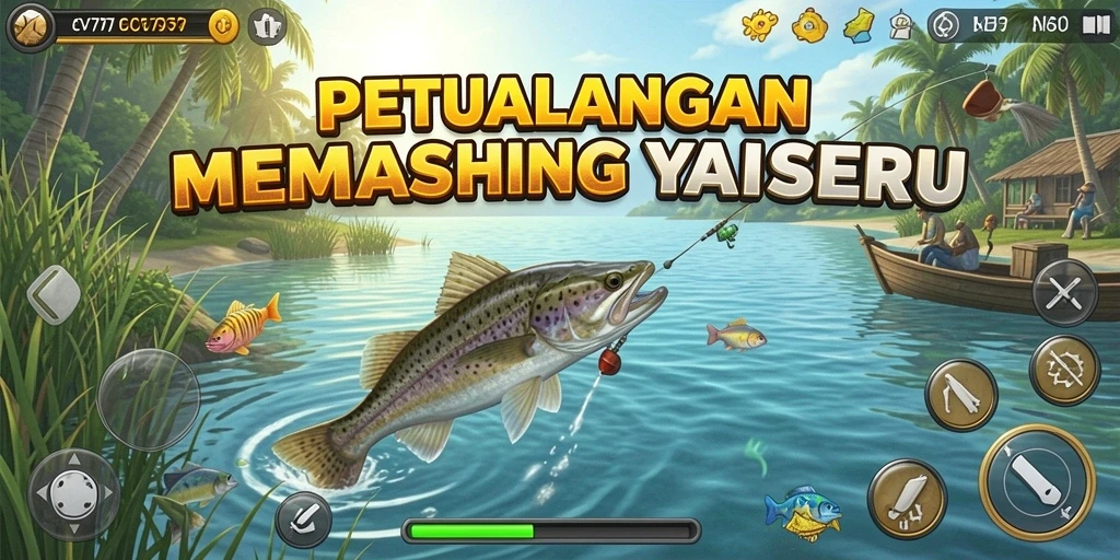 Screenshot game CV777 menunjukkan pengalaman memancing yang realistis.