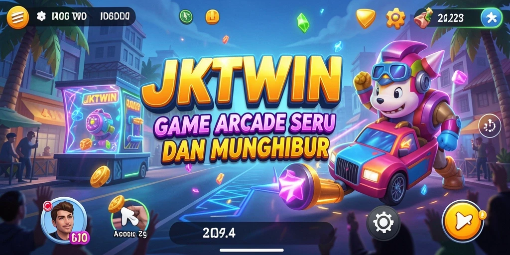 Screenshot gameplay JKTWIN yang menunjukkan keseruan permainan Arcade.