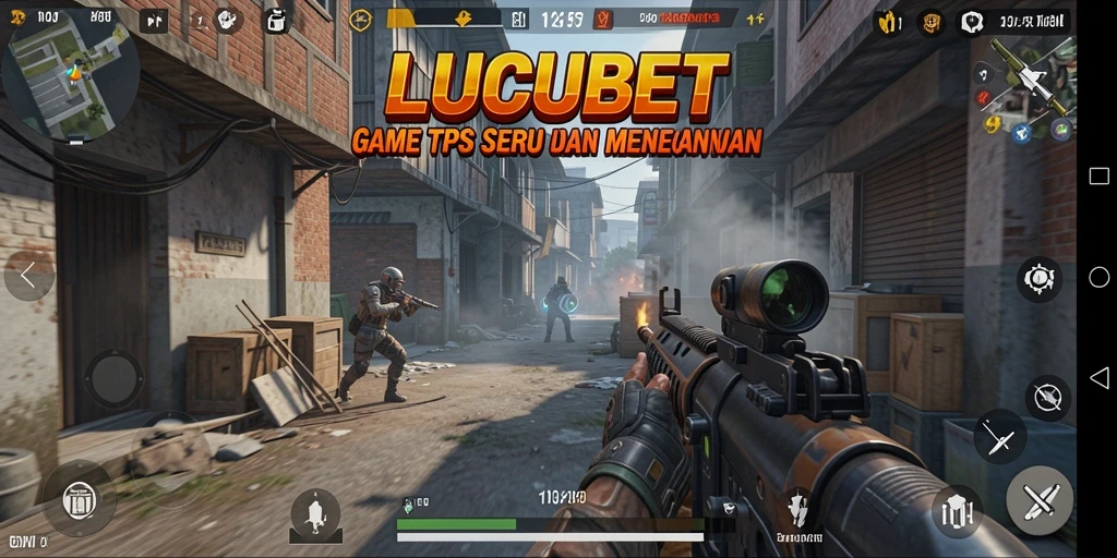 Tampilan gameplay TPS LUCUBET yang menegangkan dan seru.