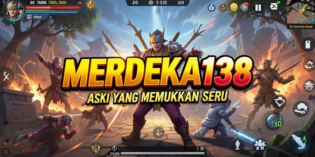 Tampilan gameplay seru dan mendebarkan dari MERDEKA138.
