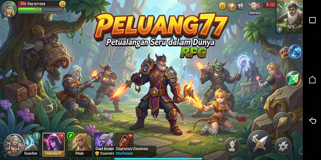 Tampilan gameplay seru dalam PELUANG77 yang menakjubkan.