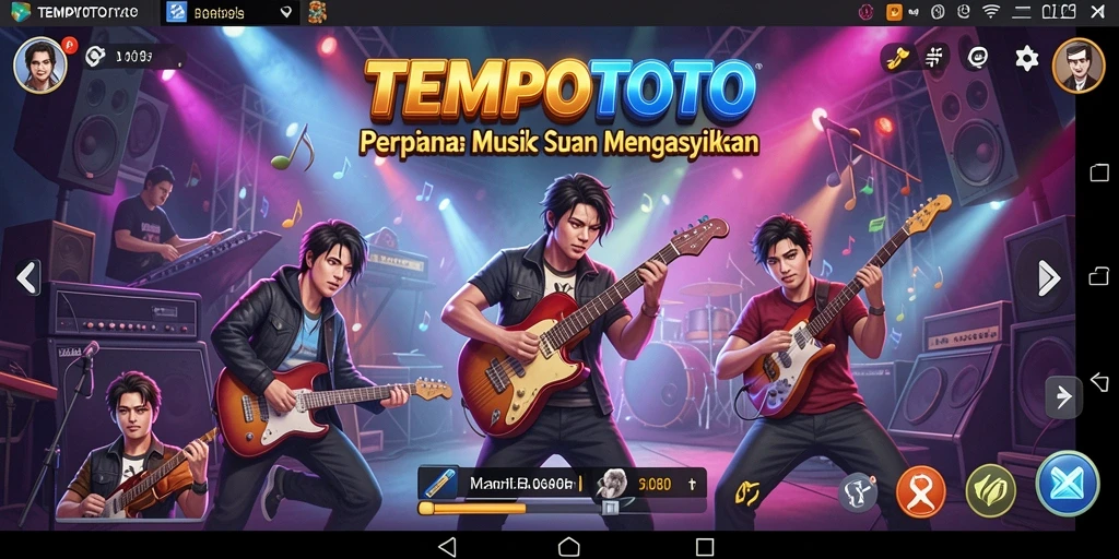 Tampilan gameplay TEMPOTOTO yang menarik dan interaktif.