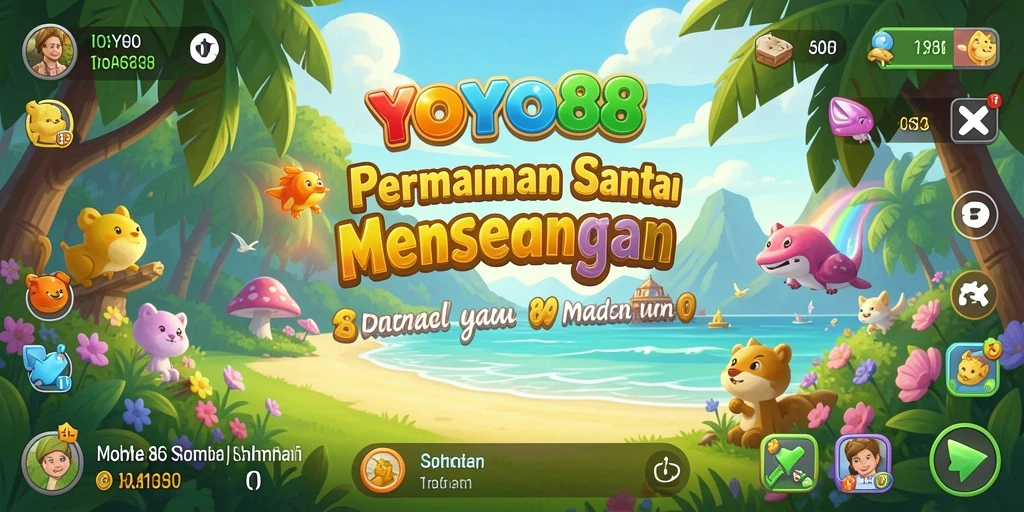 Gameplay meriah dan penuh warna di YOYO88.